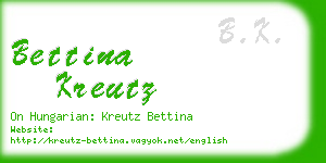 bettina kreutz business card